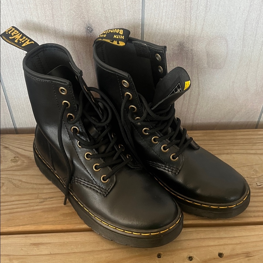 Dr. Martens Black Leather Boots